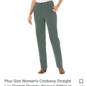 Chaps Denim size 16 black soft cordaroy pants